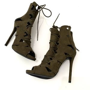Olive Green High Heels
